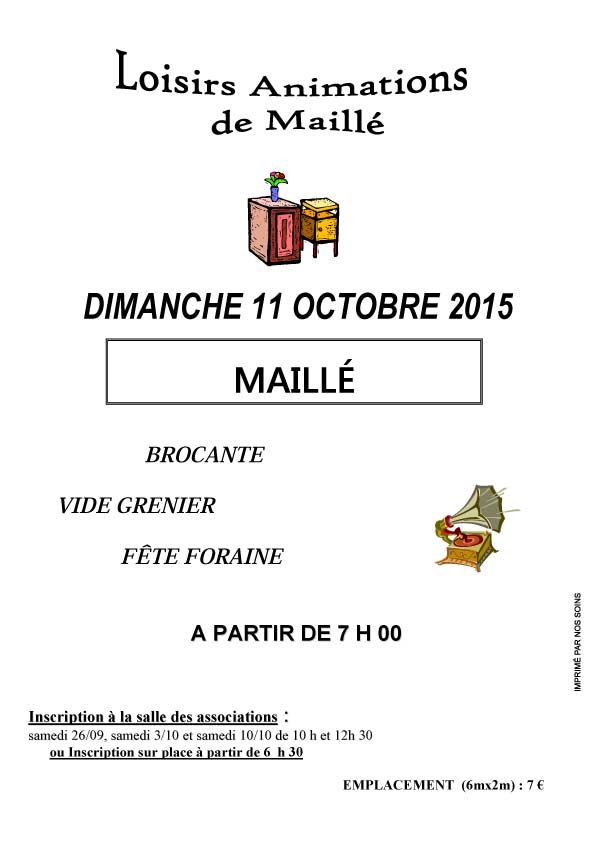 AFFICHE BROCANTE 2015