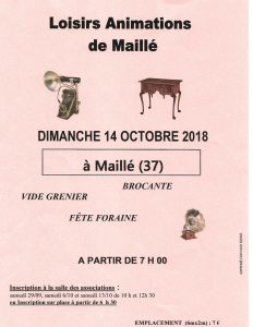 affiche brocante 2018